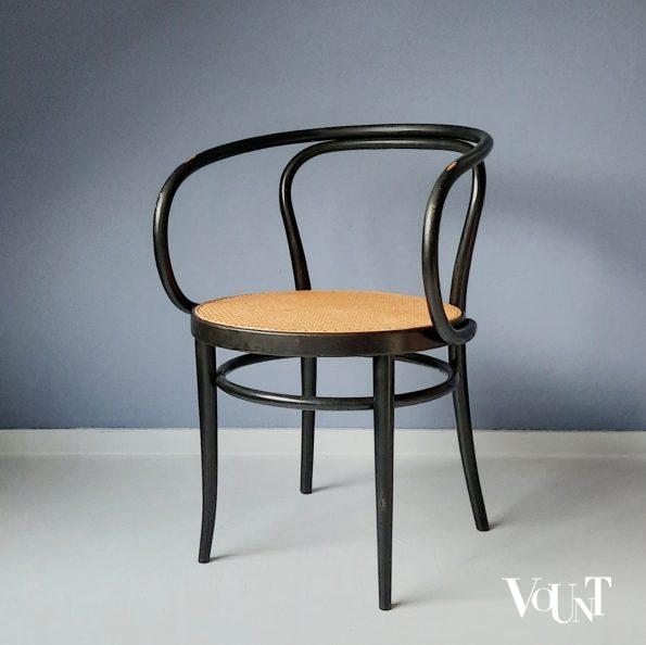Zwarte nr. 209 stoel, Thonet, jaren '70