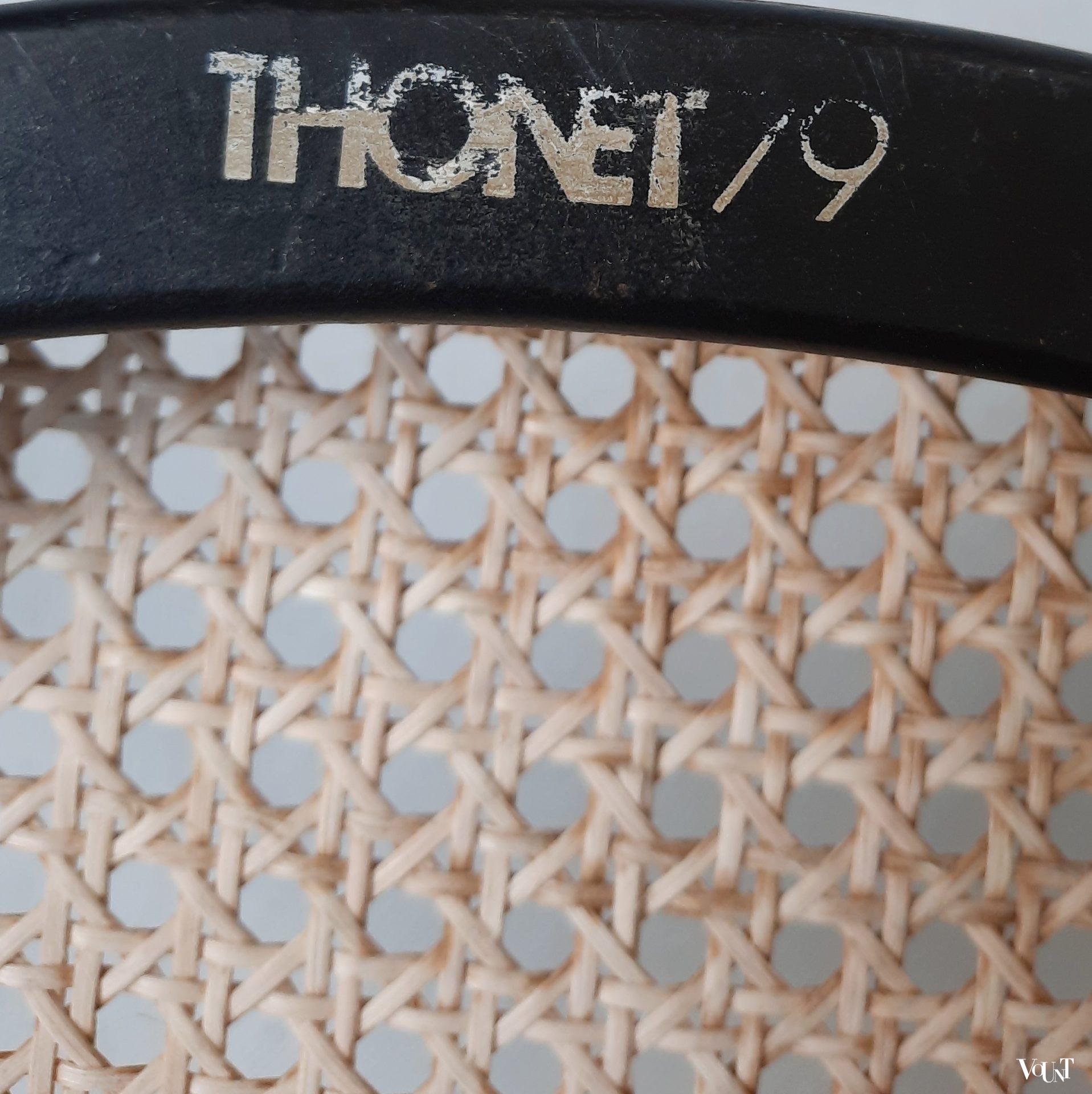 Zwarte nr. 209 stoel, Thonet, jaren '70