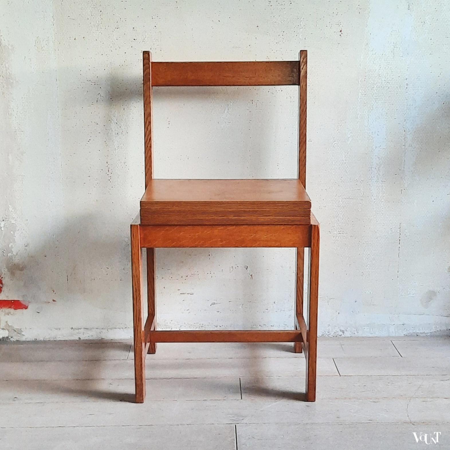 In hoogte verstelbare stoel / pianostoel, rond 1920