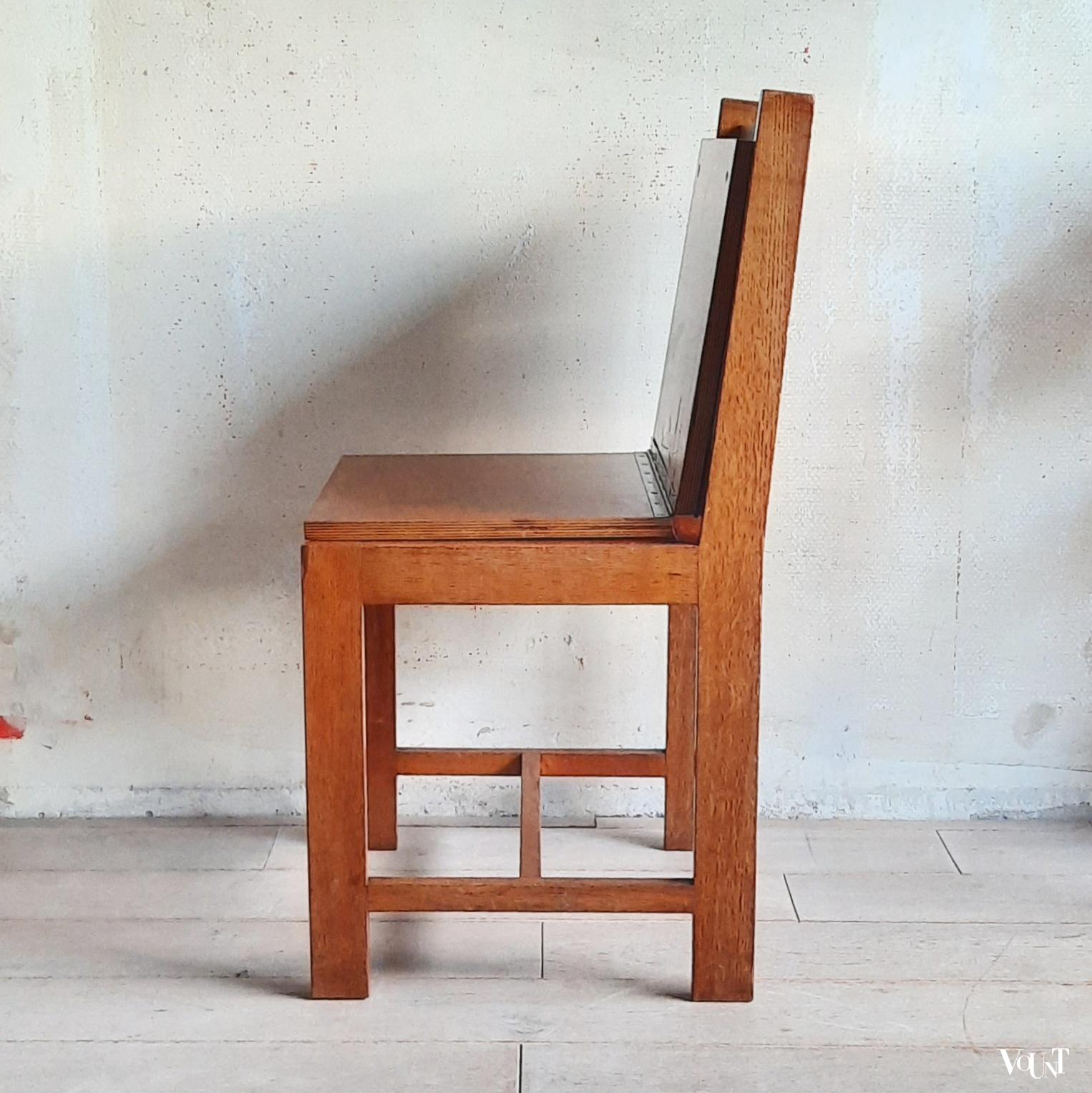 In hoogte verstelbare stoel / pianostoel, rond 1920