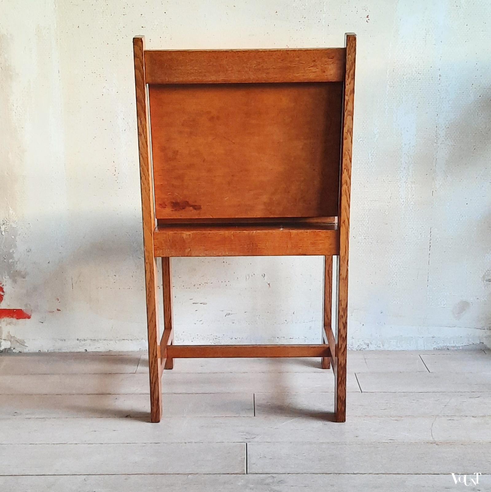 In hoogte verstelbare stoel / pianostoel, rond 1920