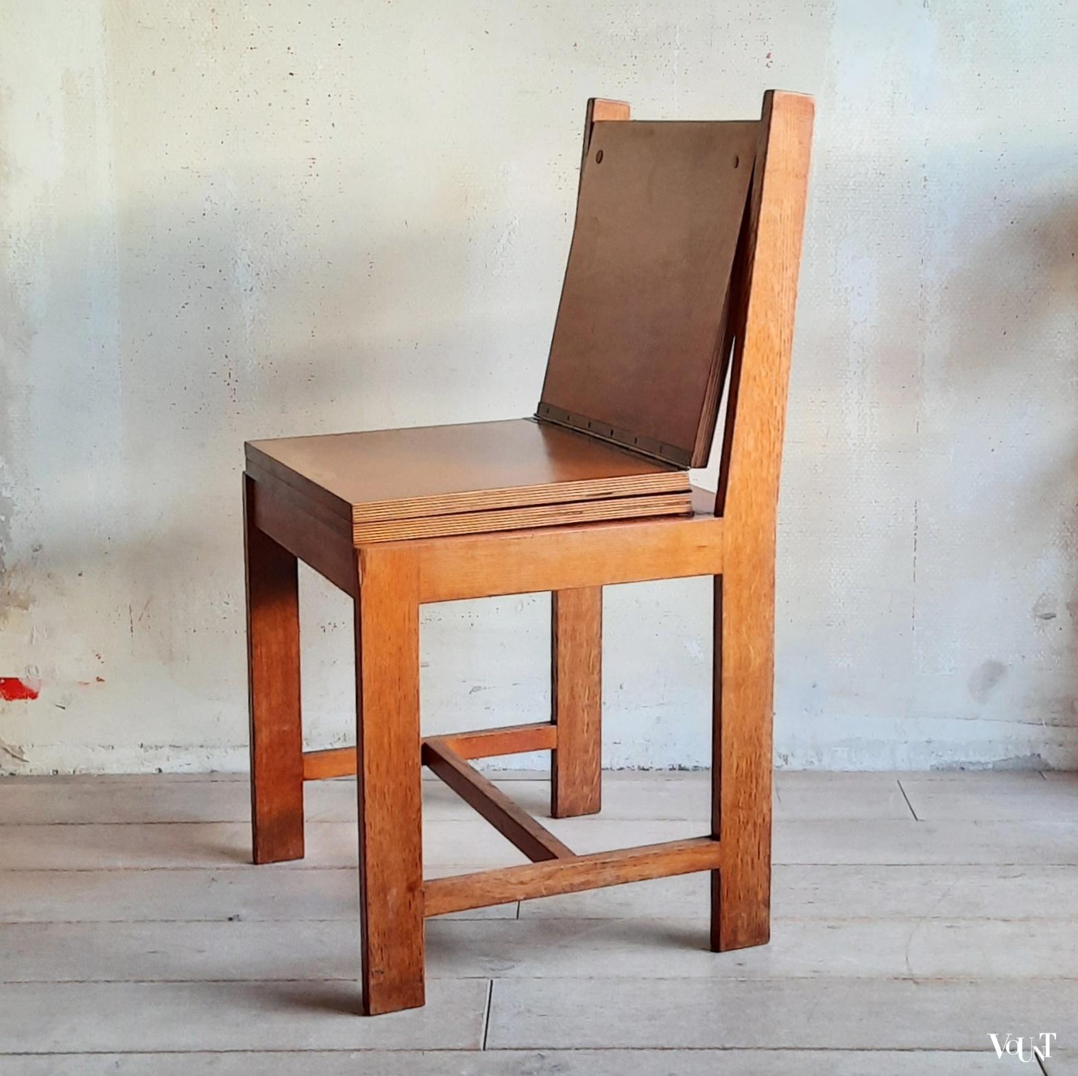 In hoogte verstelbare stoel / pianostoel, rond 1920