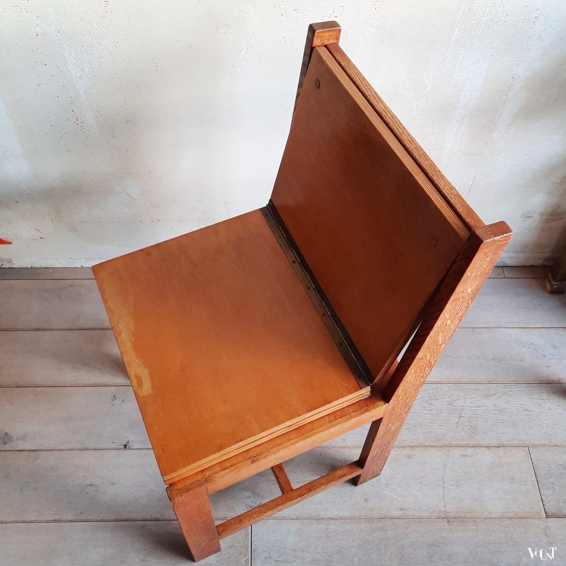 In hoogte verstelbare stoel / pianostoel, rond 1920