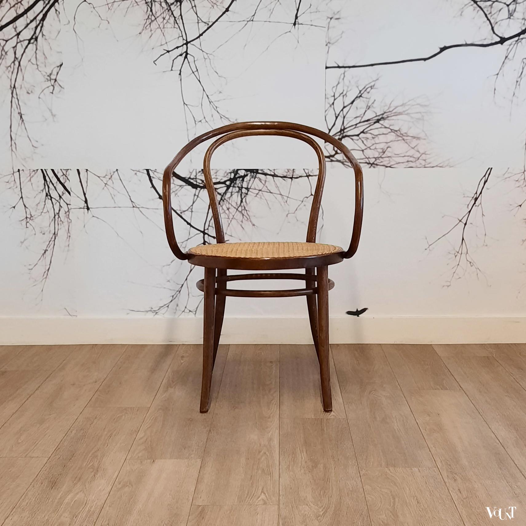 Set van 4 bruine 209 stoelen, ZPM Radomsko, jaren '70/'80