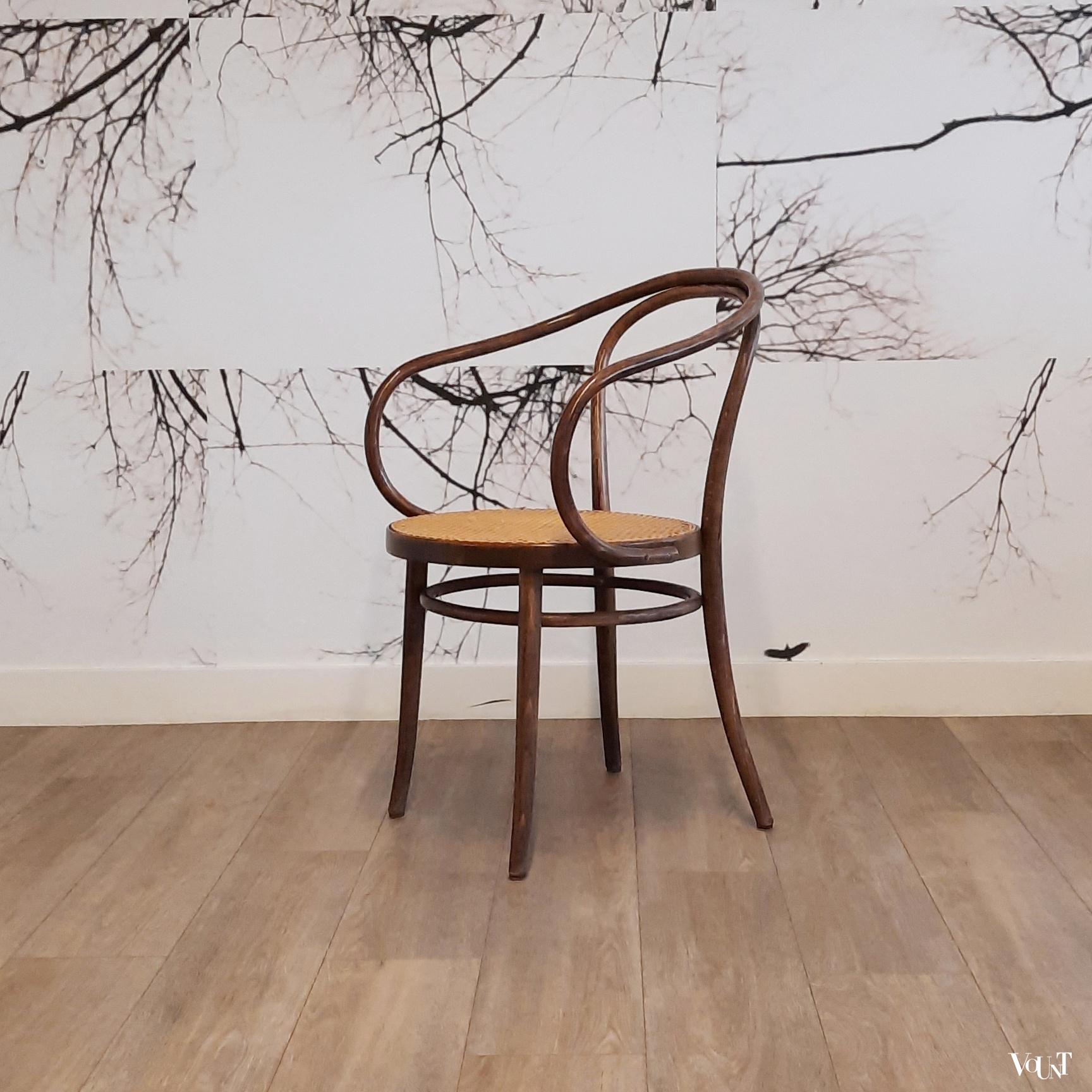 Set van 4 bruine 209 stoelen, ZPM Radomsko, jaren '70/'80