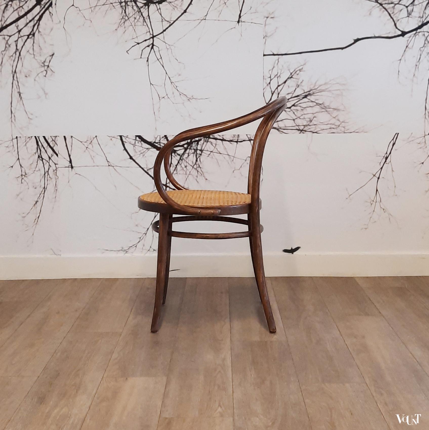 Set van 4 bruine 209 stoelen, ZPM Radomsko, jaren '70/'80