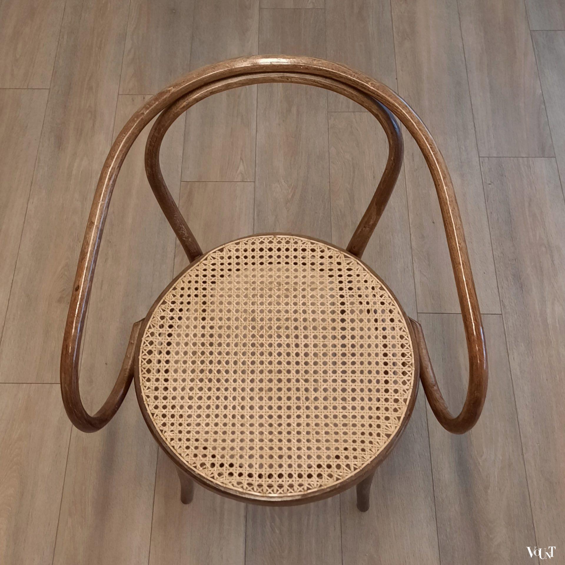 Set van 4 bruine 209 stoelen, ZPM Radomsko, jaren '70/'80