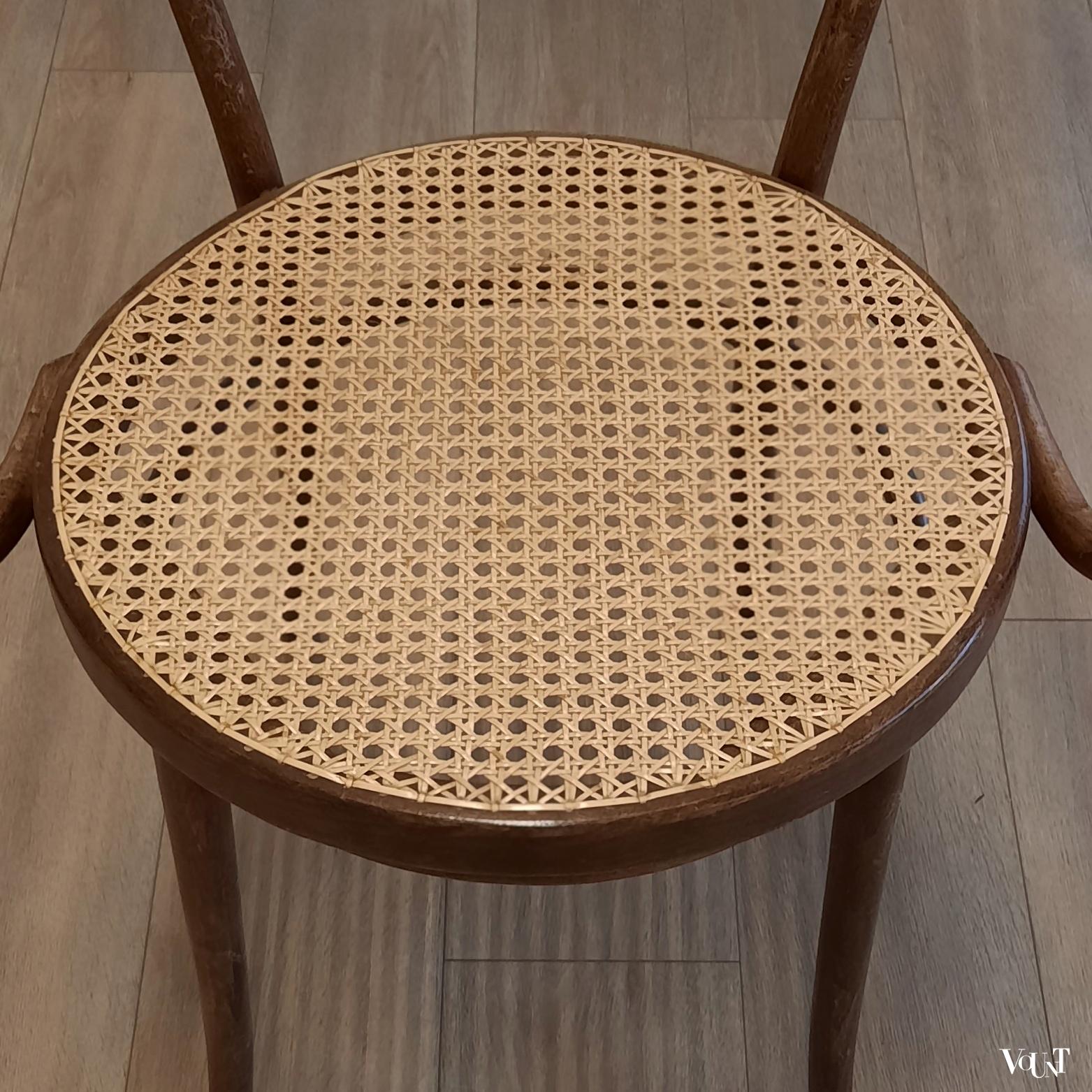 Set van 4 bruine 209 stoelen, ZPM Radomsko, jaren '70/'80