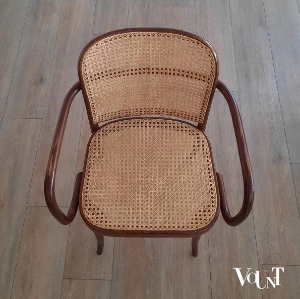 Set van 4 bruine Praag of 811 stoelen, Ligna, jaren '70