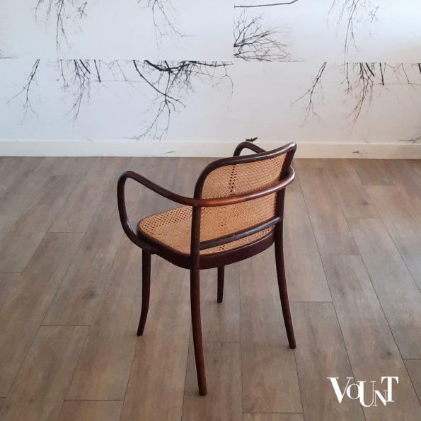 Set van 4 bruine Praag of 811 stoelen, Ligna, jaren '70