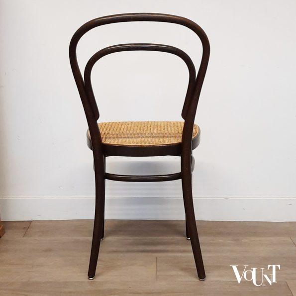 Set van 6 originele donkerbruine Thonet-stoelen nr. 214,  jaren '80