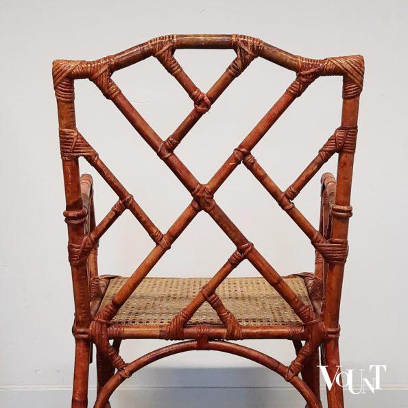 Set van 2 Franse rotan fauteuils, jaren '60