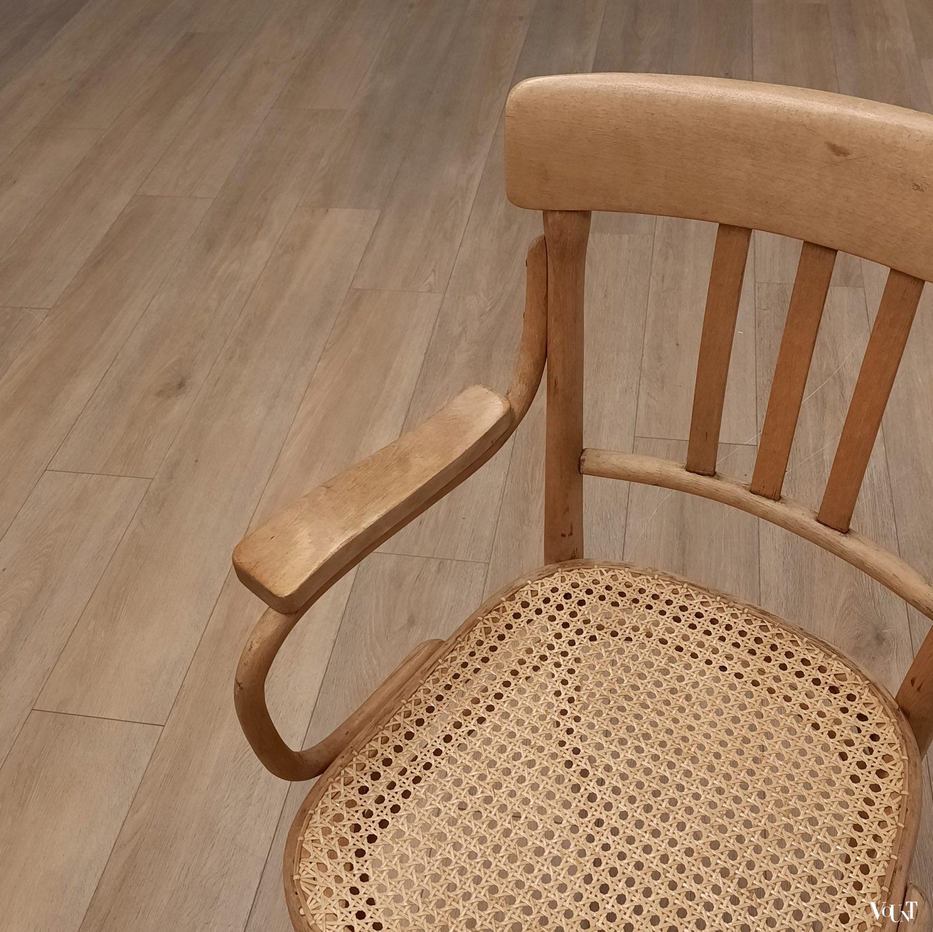 Stoel nr. 363 met rotan zitting, Thonet, rond 1920