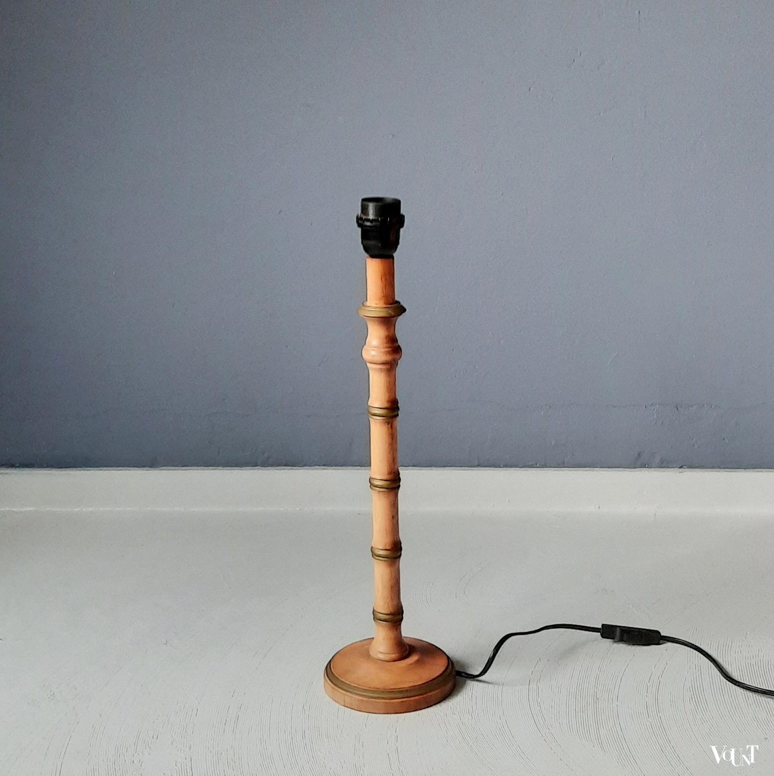 Set van 2 faux bamboo tafellampen