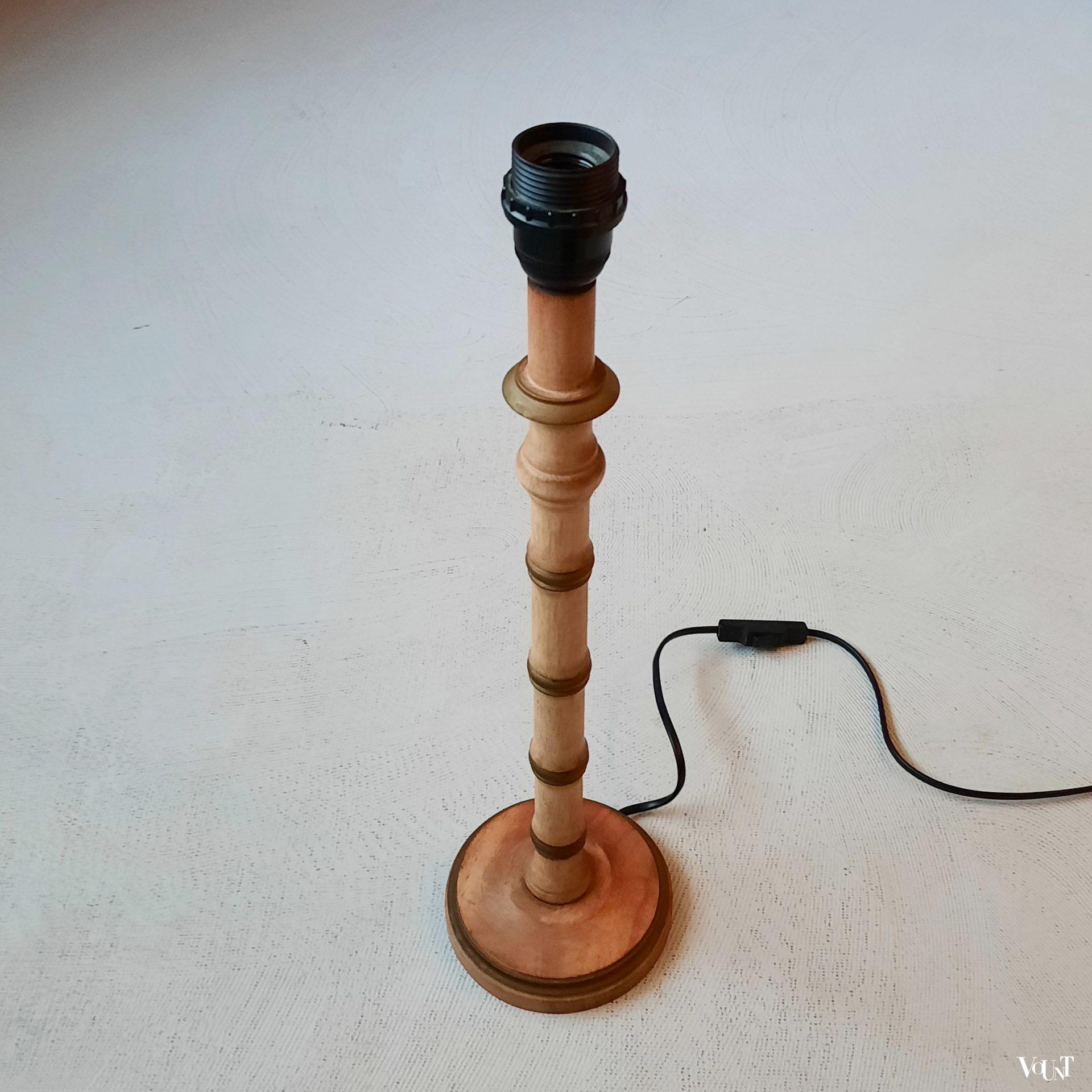 Set van 2 faux bamboo tafellampen