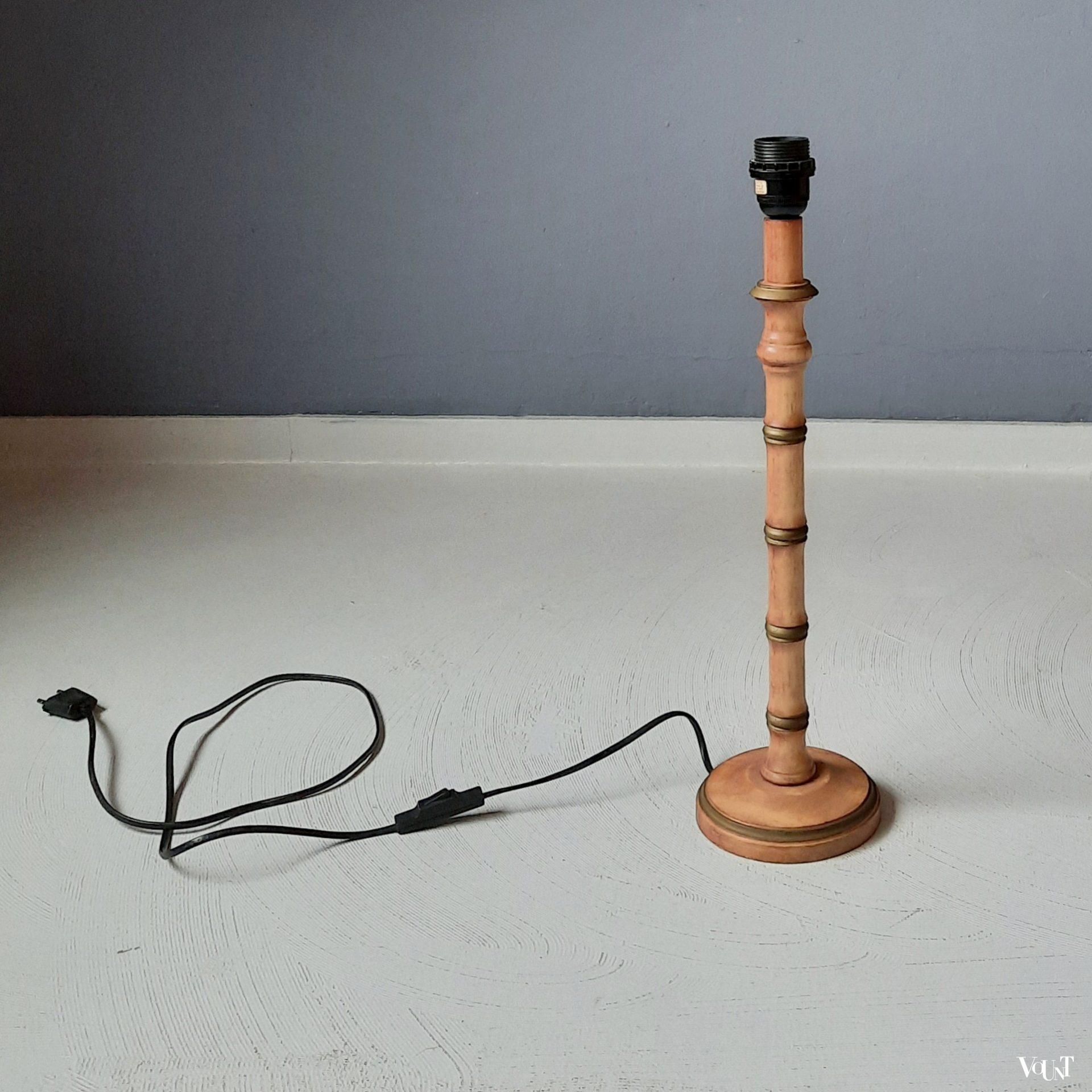 Set van 2 faux bamboo tafellampen