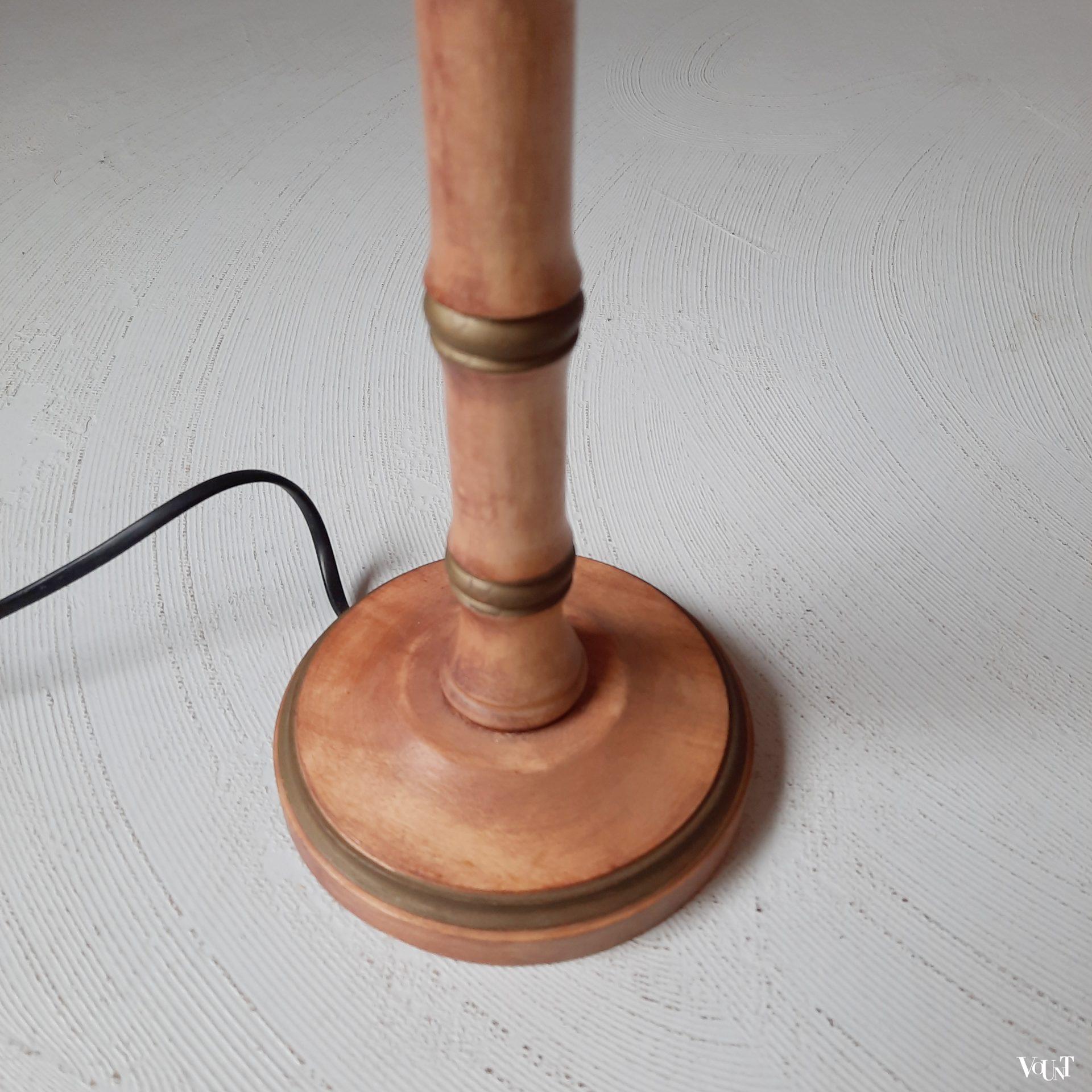 Set van 2 faux bamboo tafellampen