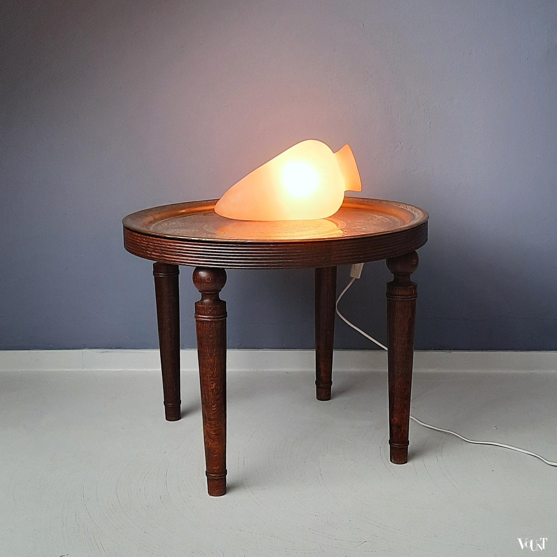 Tafellamp amfoor "scavo" glas, jaren '80/'90