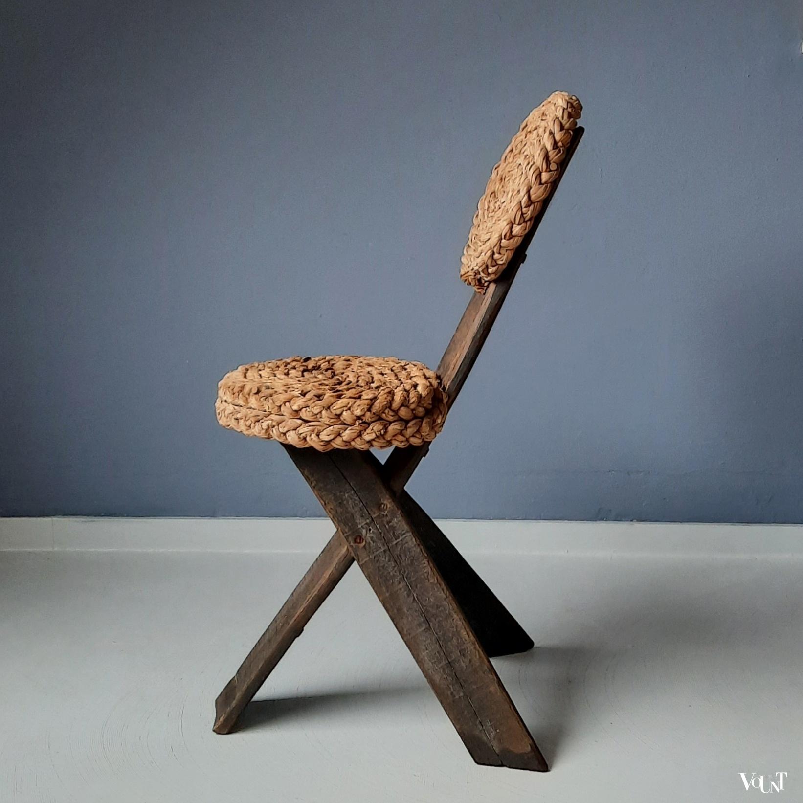 Driepoot stoel, Adrien Audoux & Frida Minnet, Frankrijk, jaren '50