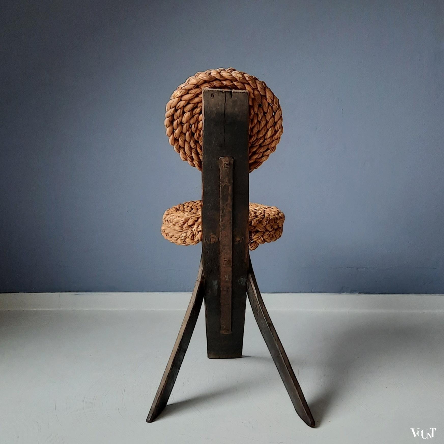 Driepoot stoel, Adrien Audoux & Frida Minnet, Frankrijk, jaren '50