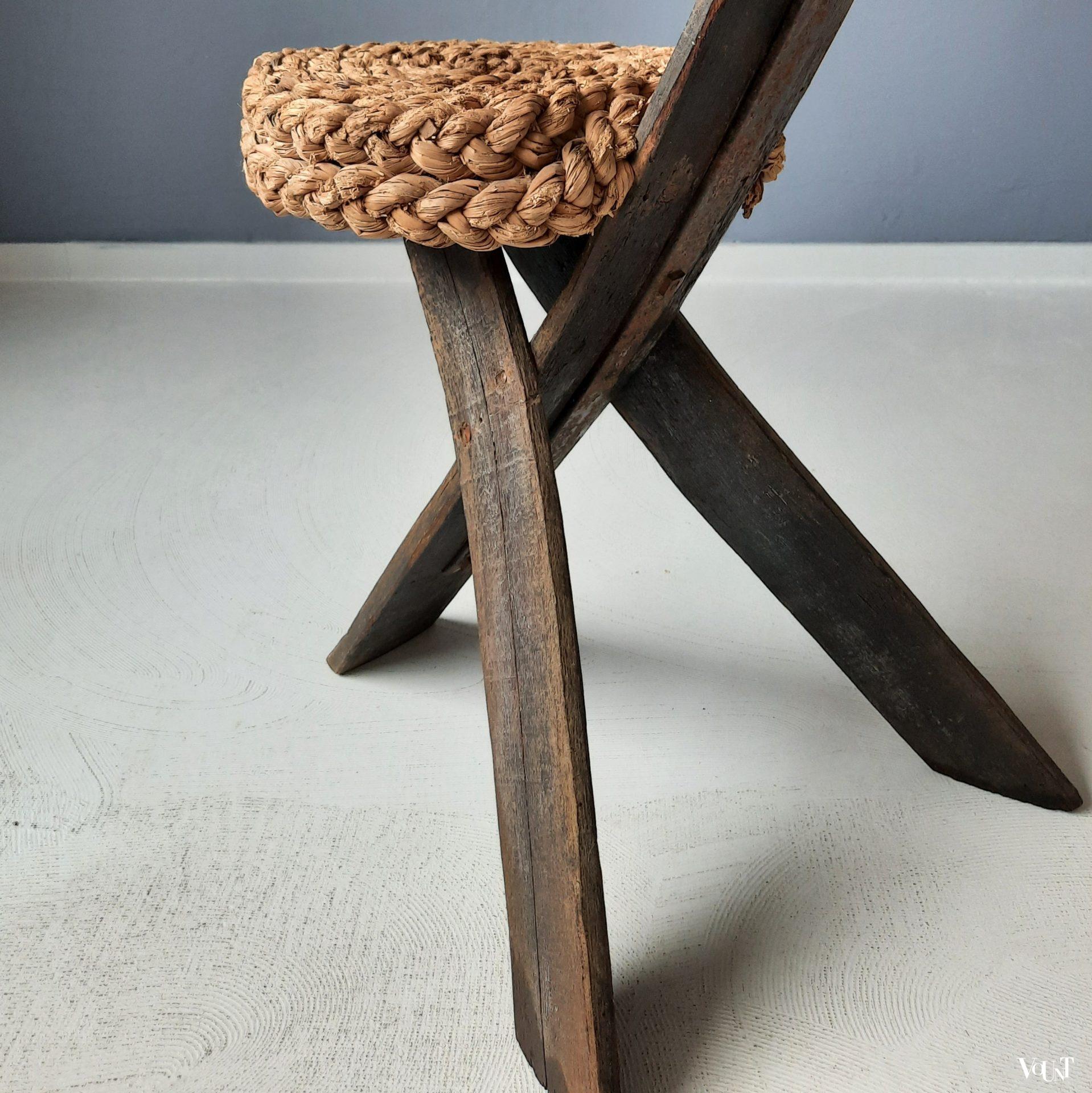 Driepoot stoel, Adrien Audoux & Frida Minnet, Frankrijk, jaren '50