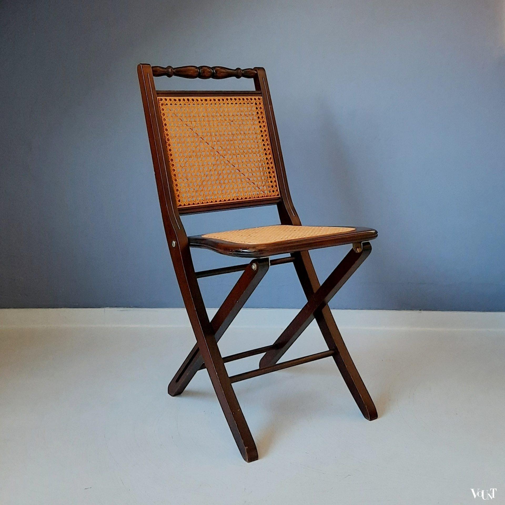 Klassieke houten klapstoel, ca. jaren '70