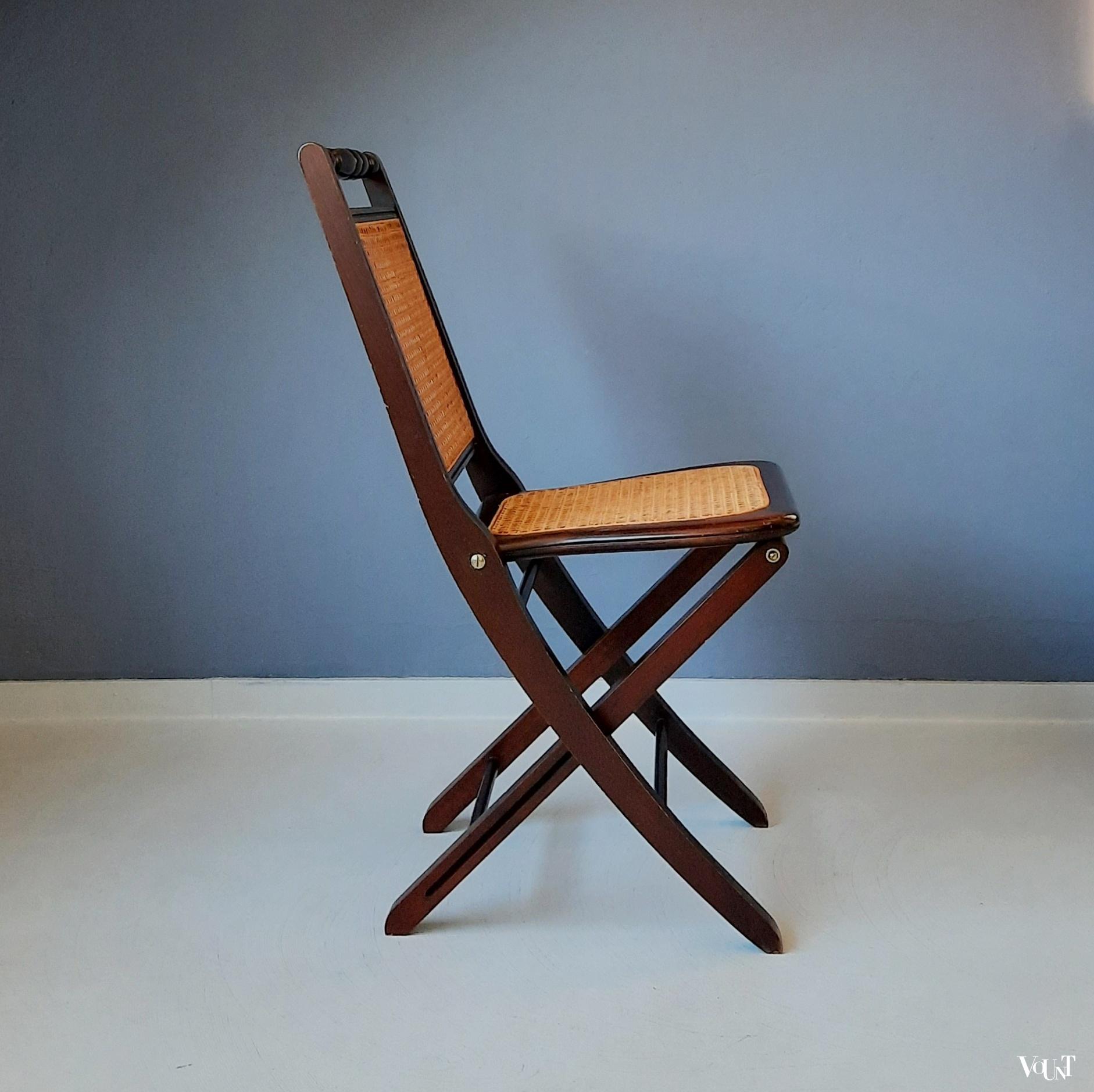 Klassieke houten klapstoel, ca. jaren '70