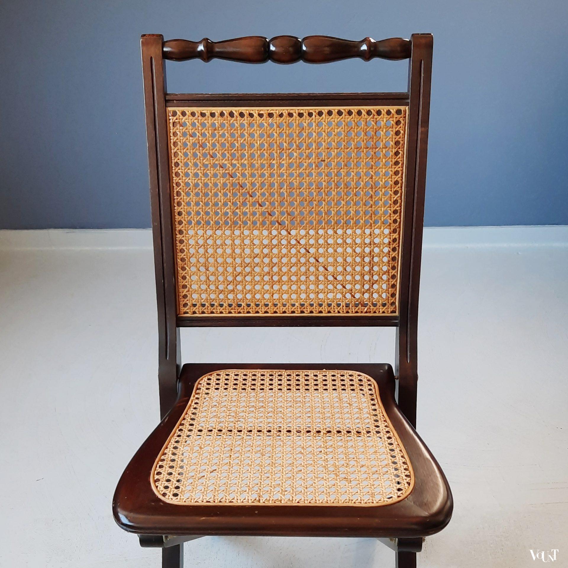 Klassieke houten klapstoel, ca. jaren '70