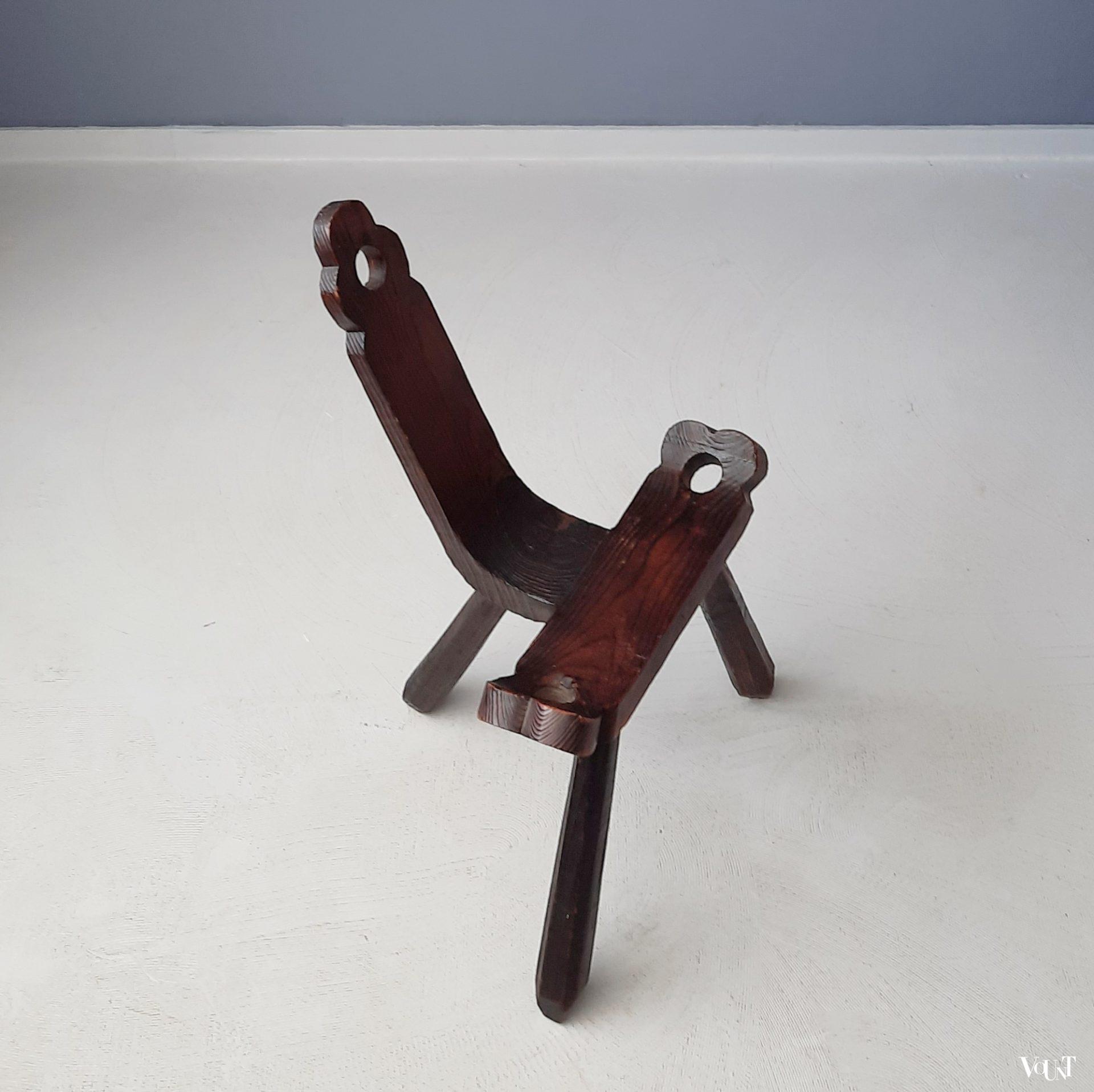 Spaans houten stoeltje, jaren '60'/'70