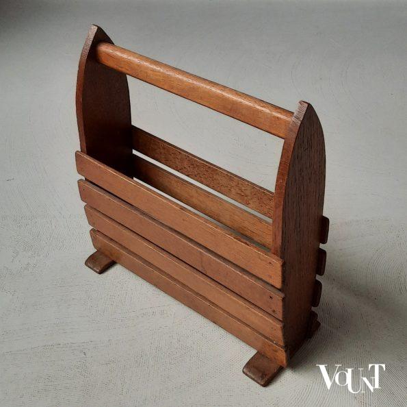 Houten art deco lectuurhouder, jaren '30