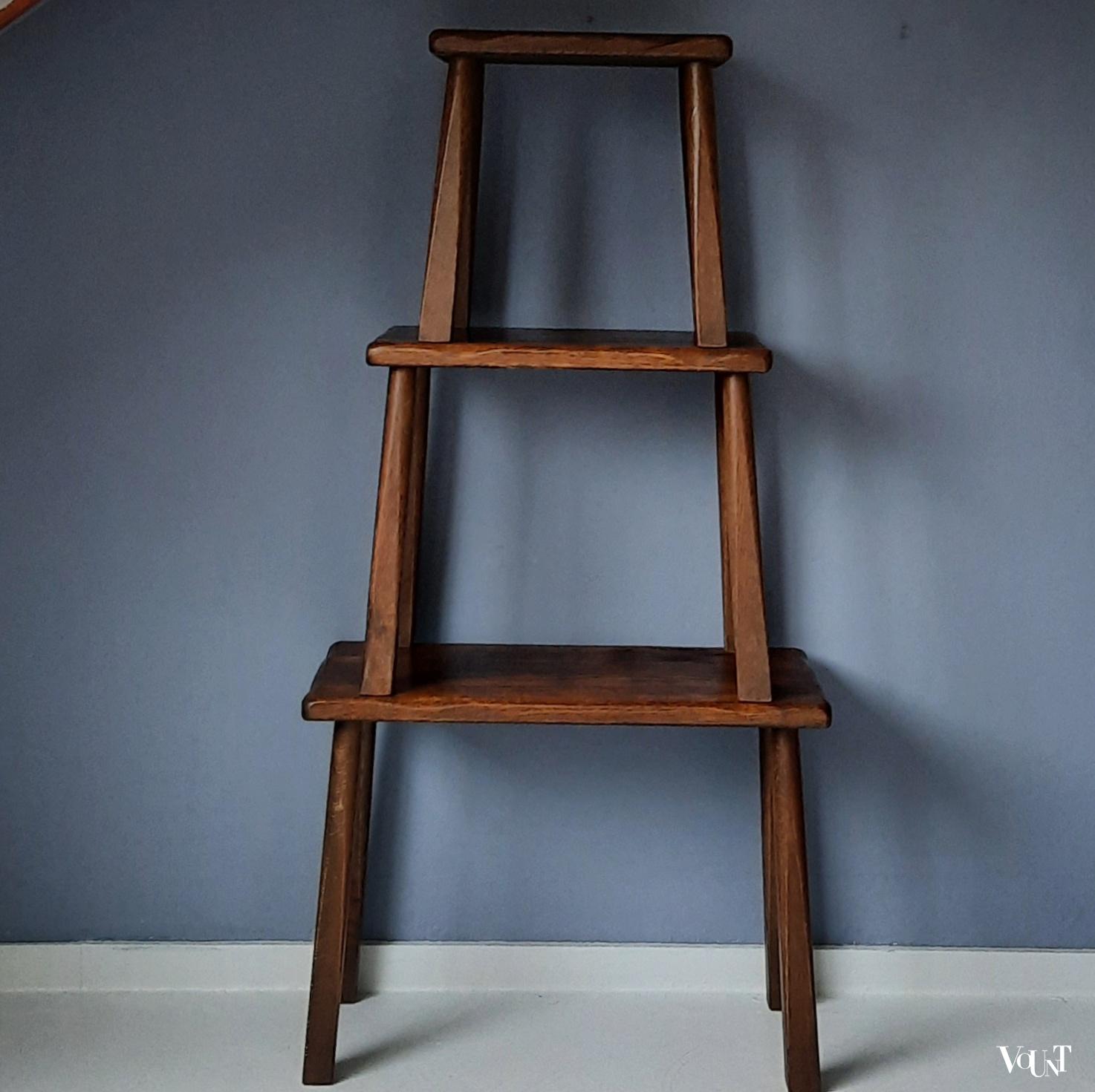 Set van 3 brutalist bijzettafels, jaren '60