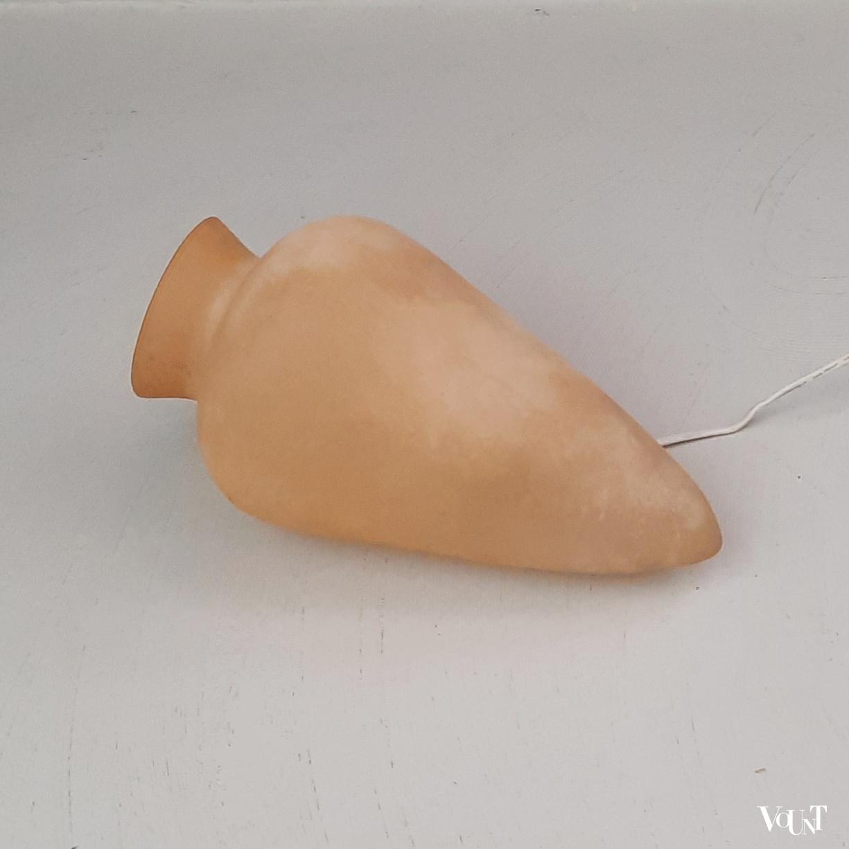 Tafellamp amfoor "scavo" glas, jaren '80/'90