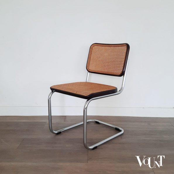 Set van 4 bruine S32 stoelen, Marcel Breuer voor Thonet, jaren '70