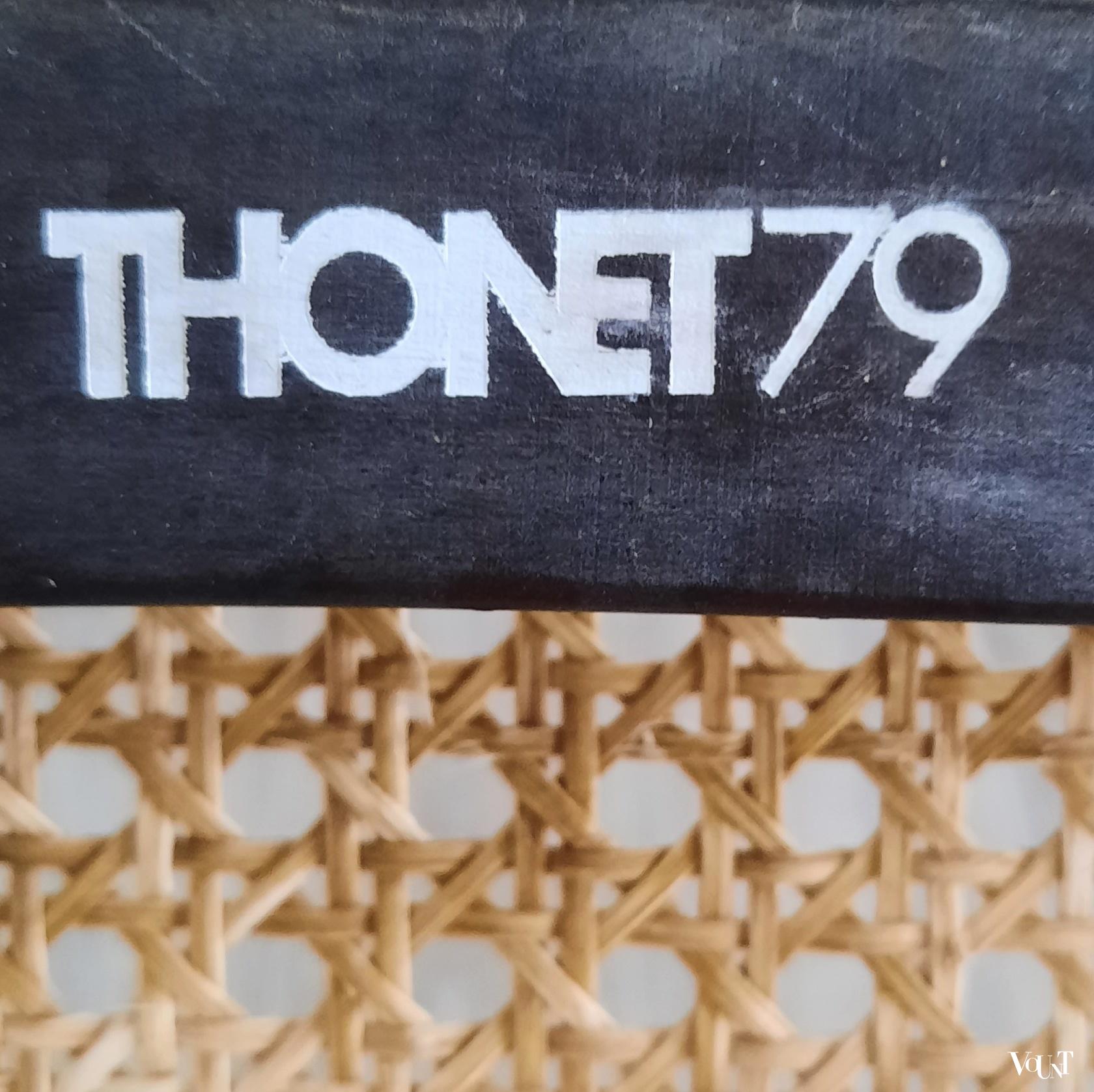 Set van 4 bruine S32 stoelen, Marcel Breuer voor Thonet, jaren '70