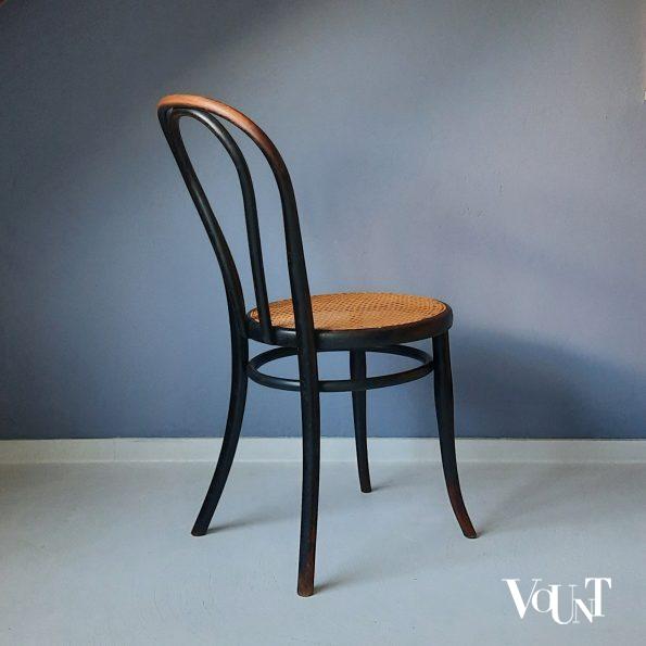 Zwarte Thonet nr. 18 stoel, rond 1900