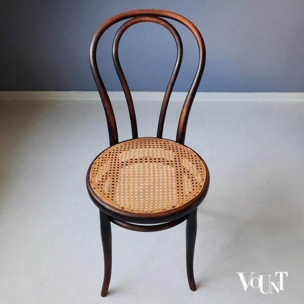Zwarte Thonet nr. 18 stoel, rond 1900