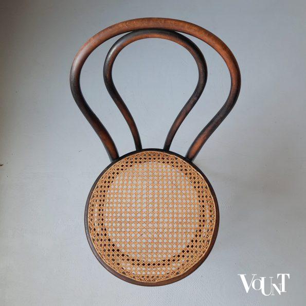 Zwarte Thonet nr. 18 stoel, rond 1900