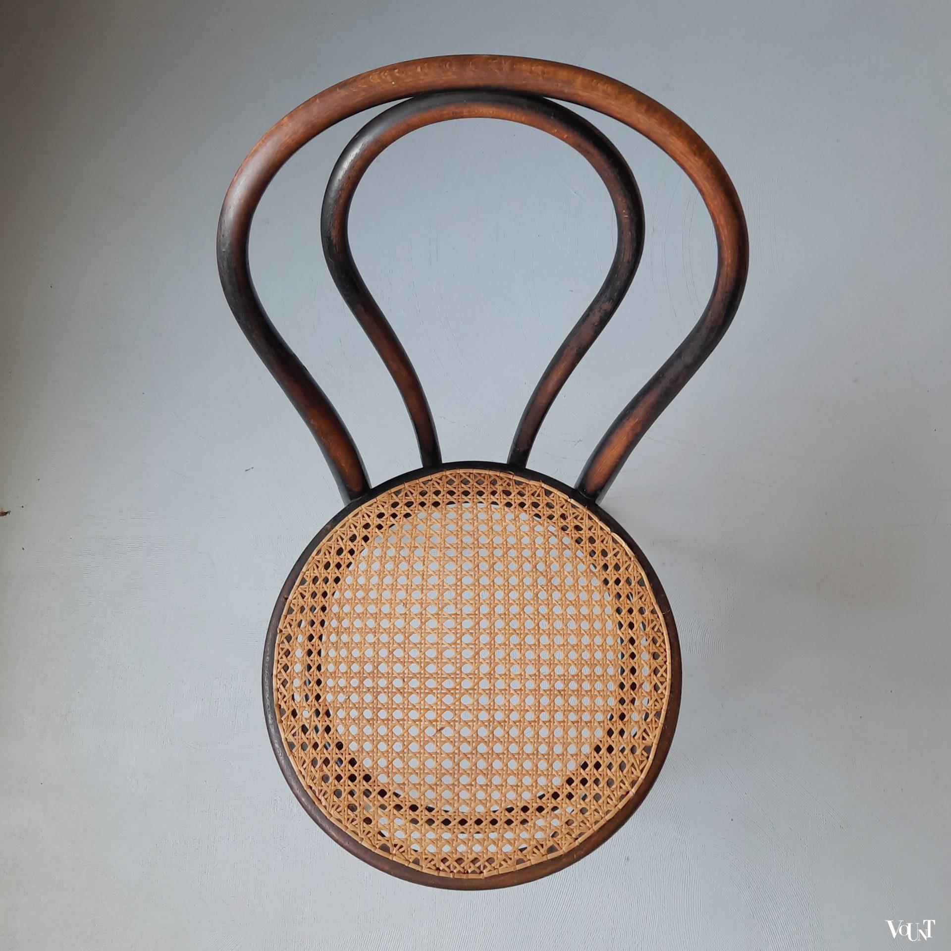 Zwarte Thonet nr. 18 stoel, rond 1900