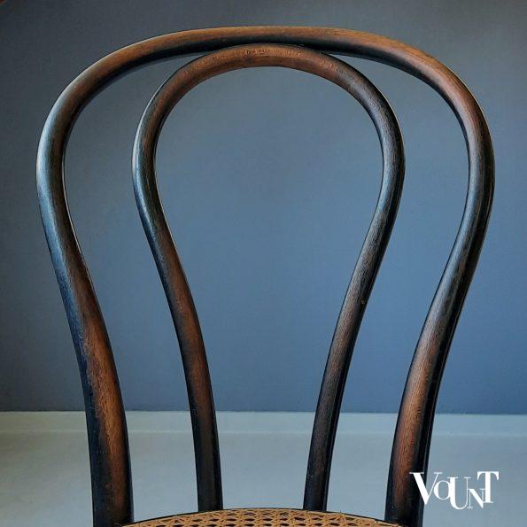 Zwarte Thonet nr. 18 stoel, rond 1900