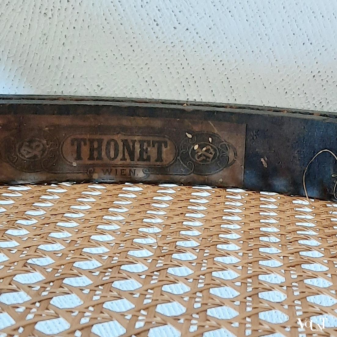 Zwarte Thonet nr. 18 stoel, rond 1900