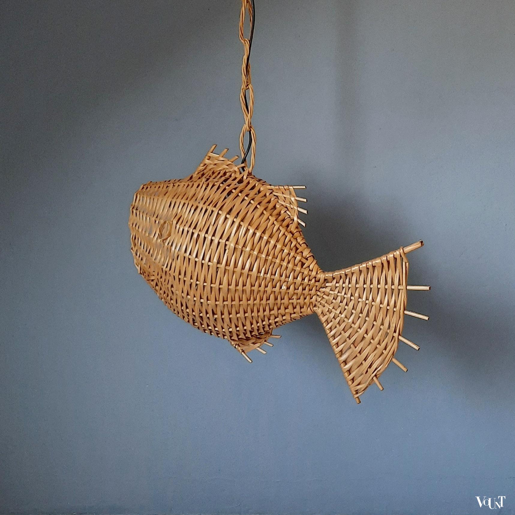 Lamp rotan vis, jaren '70