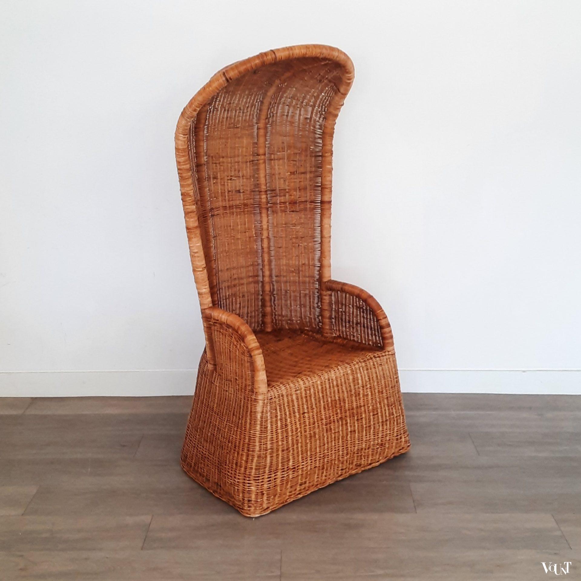 Vintage rotan (strand)stoel