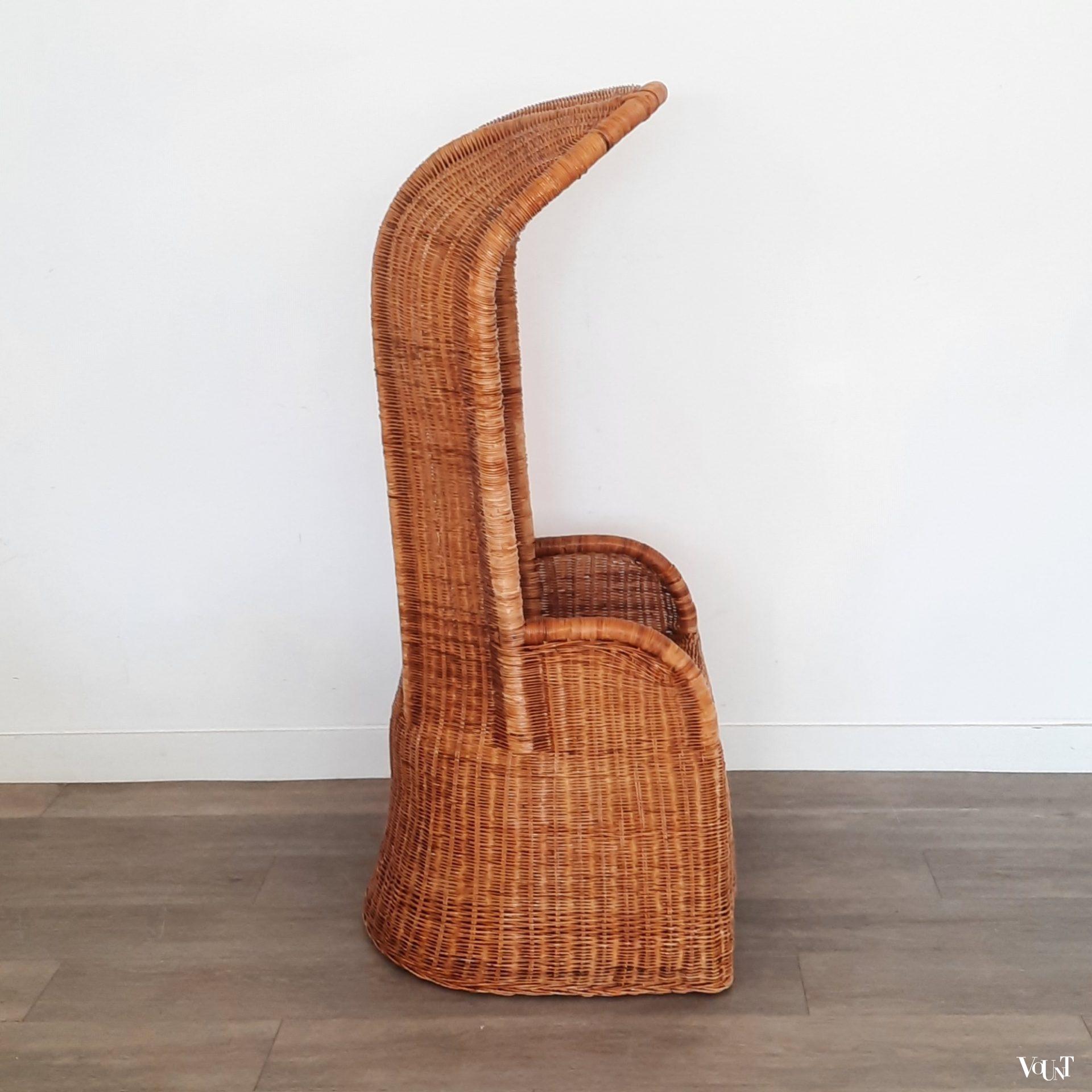 Vintage rotan (strand)stoel