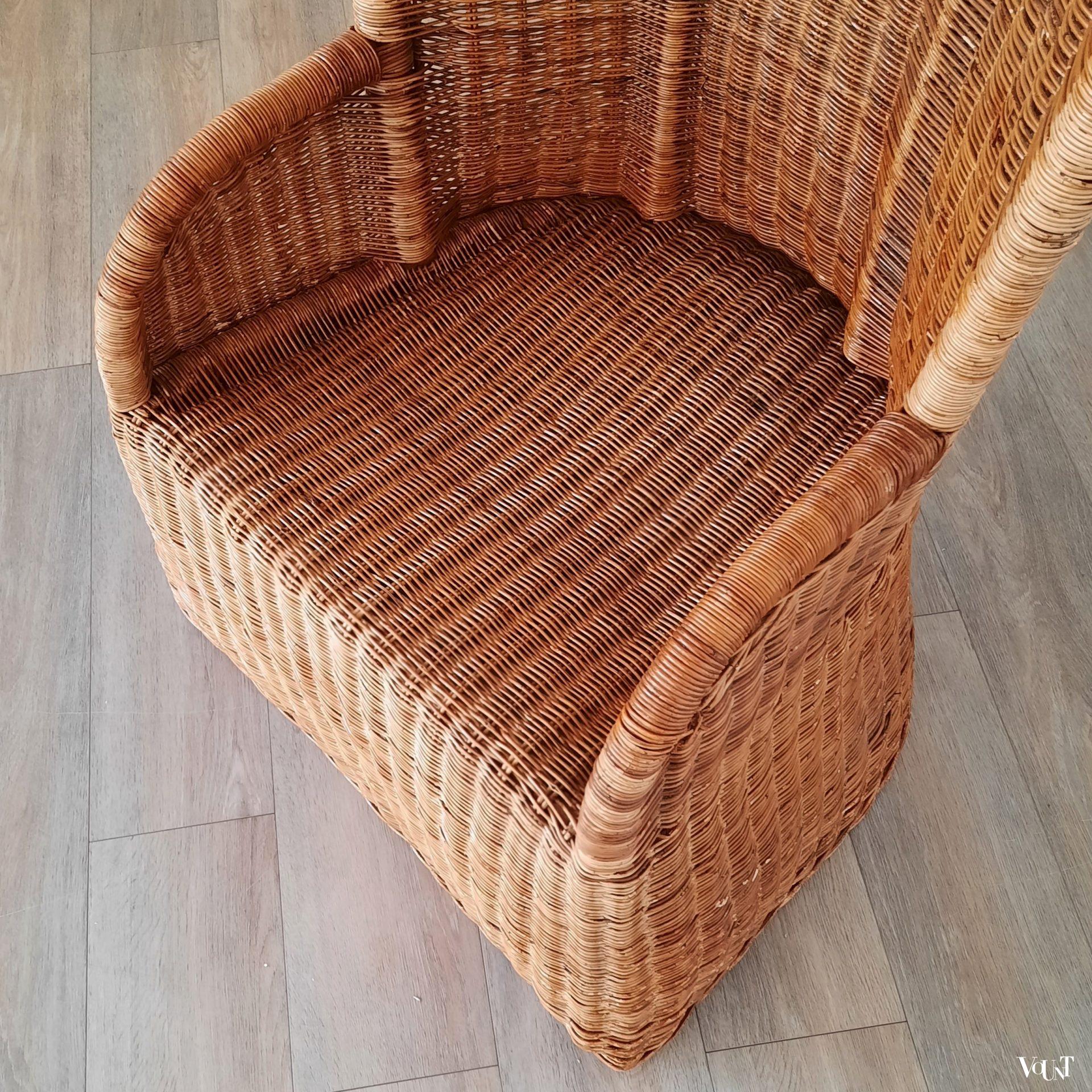 Vintage rotan (strand)stoel