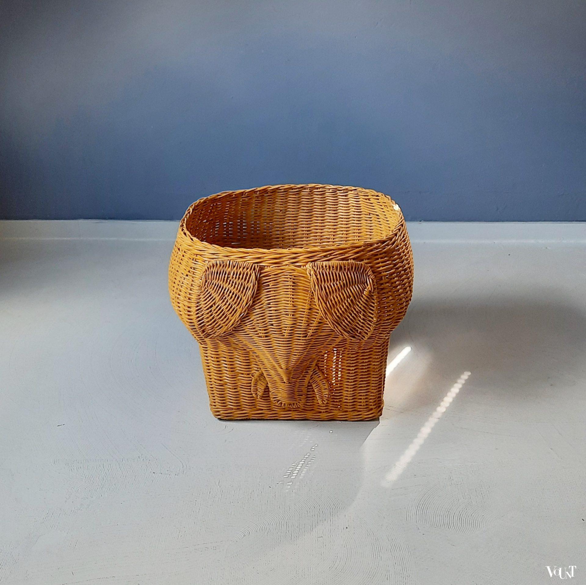 Grote rotan mand olifant
