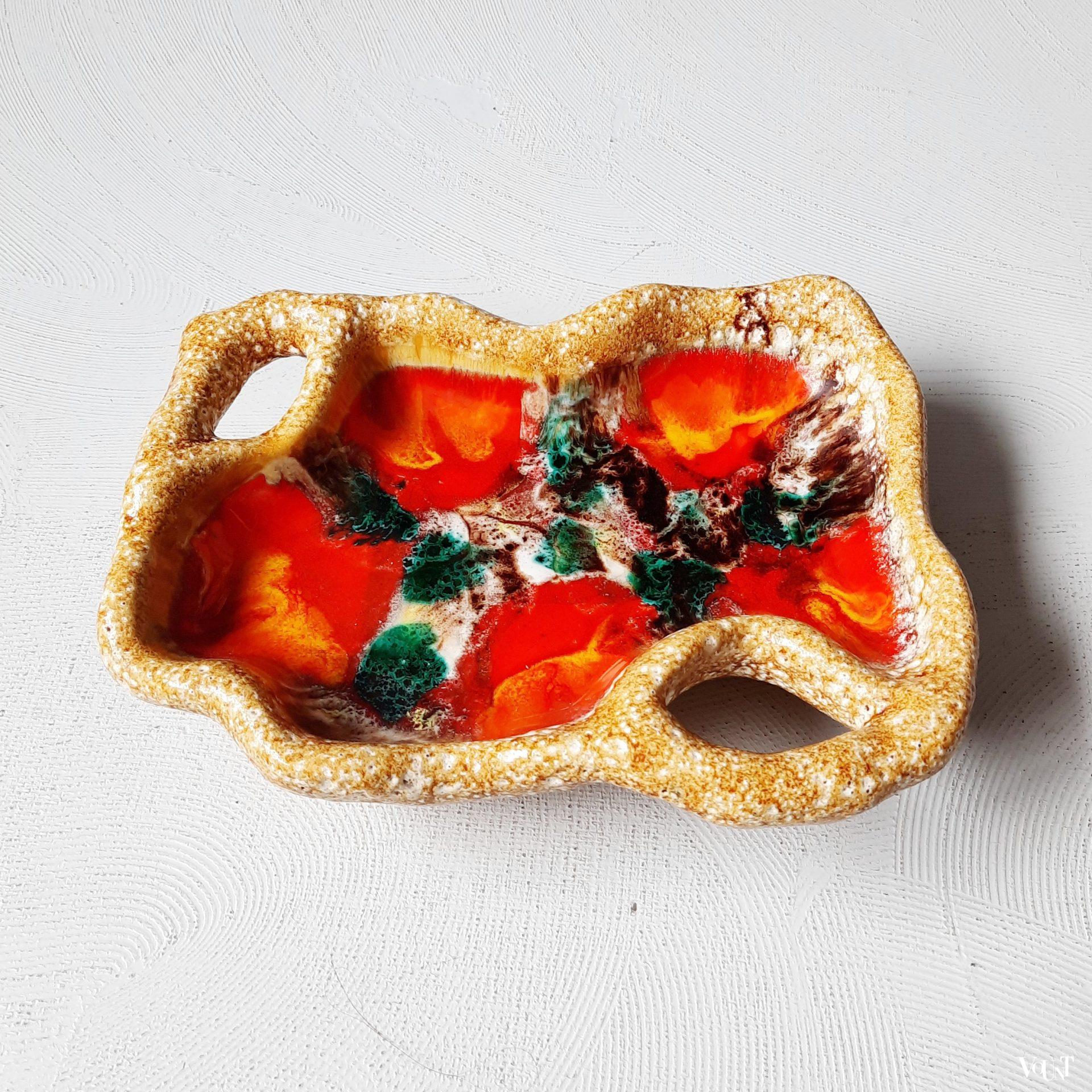 Schaal lava keramiek, Frankrijk, jaren '60