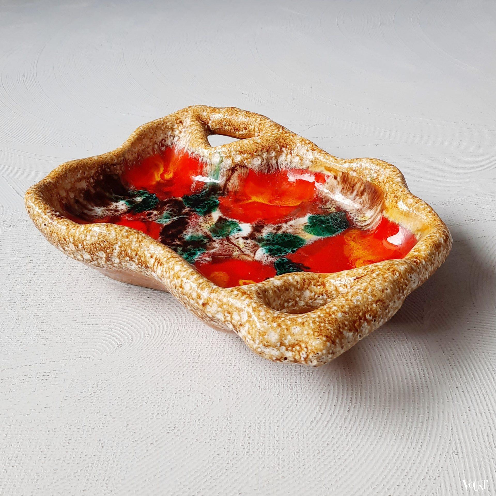 Schaal lava keramiek, Frankrijk, jaren '60