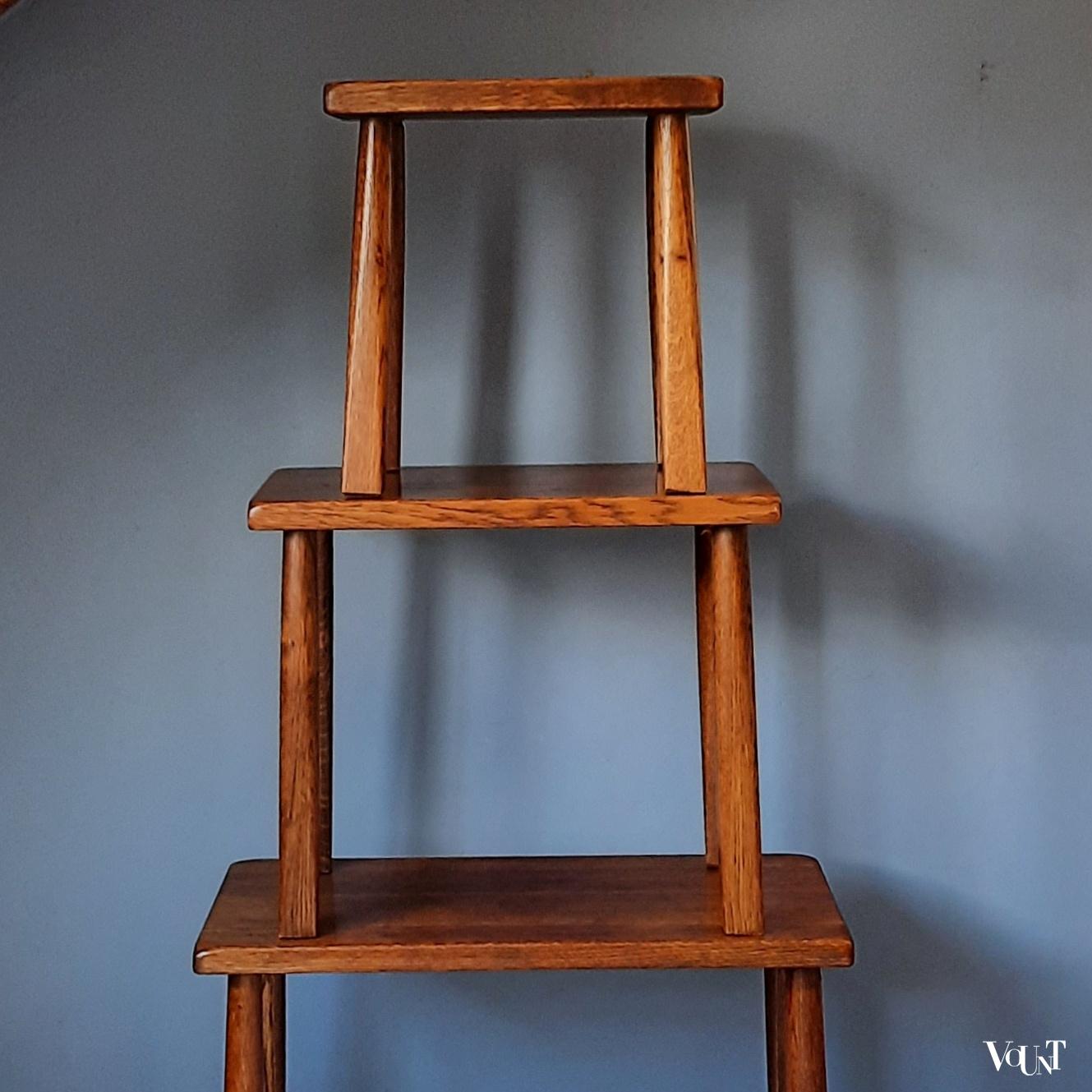 Set van 3 brutalist bijzettafels, jaren '60