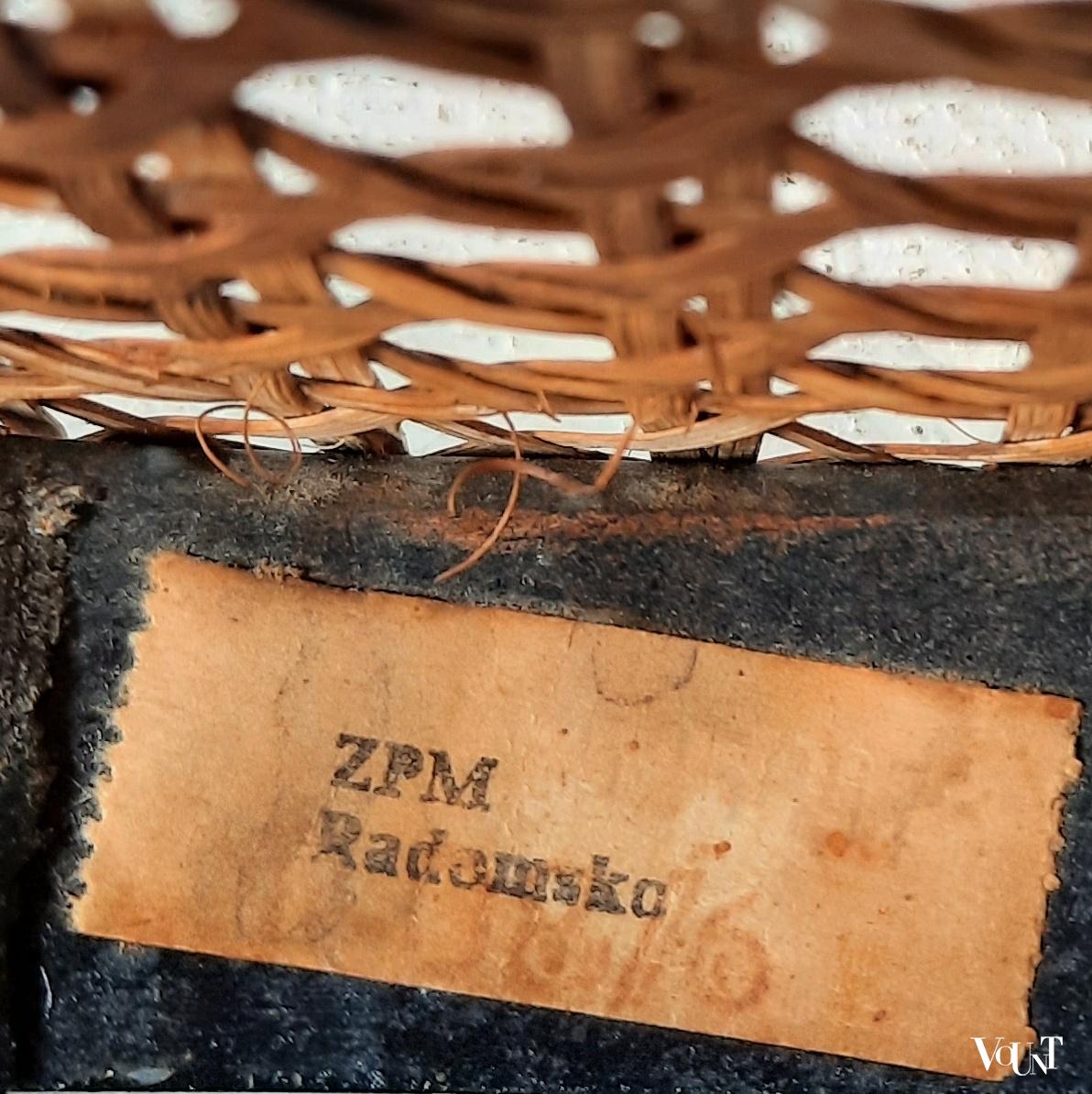 Zwarte bentwood stoel nr. 14, ZPM Radomsko, jaren '70