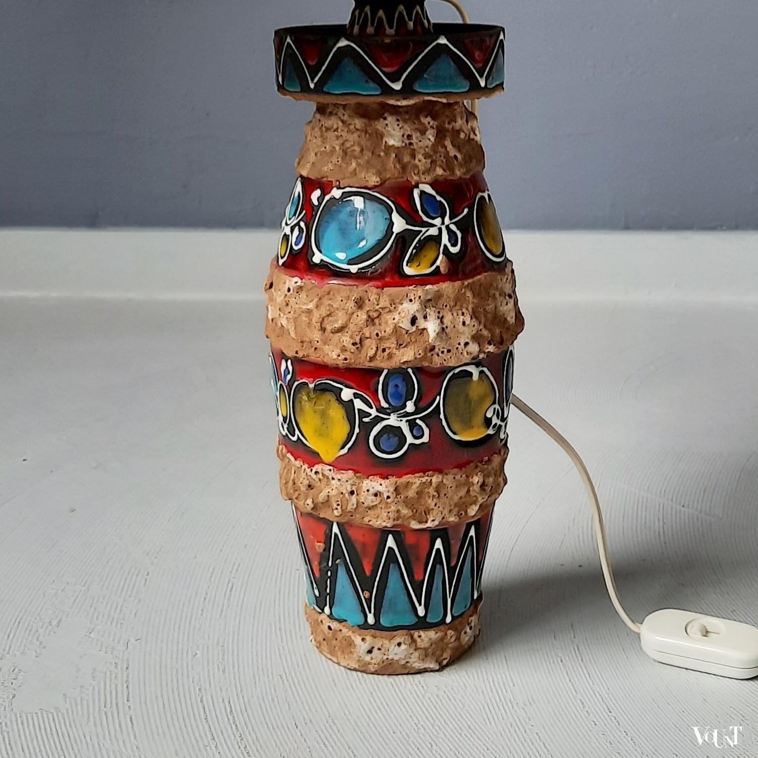 Tafellamp keramiek, Luigi Santi, Italië, jaren '50